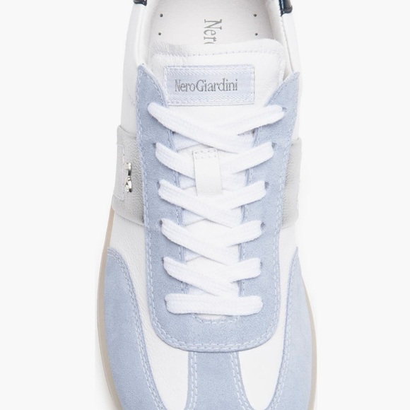 Nero Giardini Mixed Leather Low-Top Sneakers - Picture 4 of 5